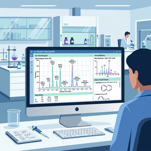 GCMS Data Analysis Illustration