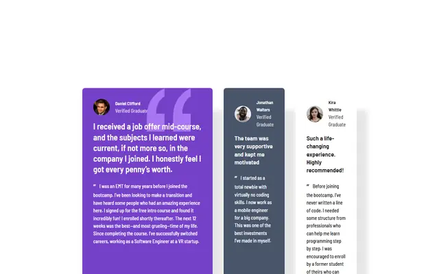 Screenshot of Frontend Mentor Challenges