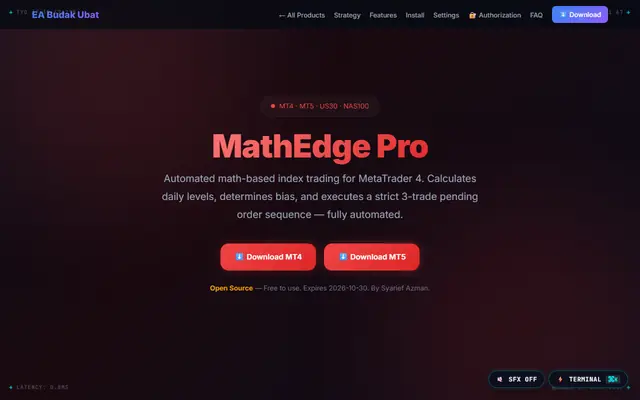 Screenshot of MathEdge Pro